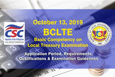 Treasurers Exam: BCLTE and EOPT .